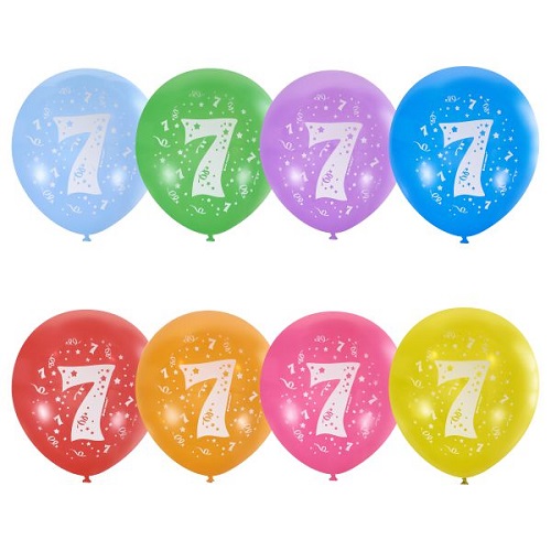 Латексные воздушные шары с гелием 30 см Цифра в ассортименте 6044510